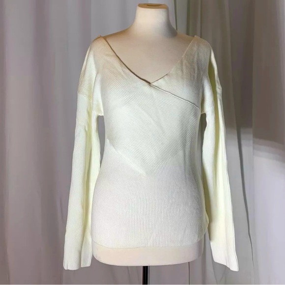 French Connection Lydia knit off the shoulder top - Picture 1 of 6